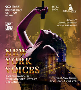 NEW YORK VOICES & BIG BAND ČESKÉHO NÁRODNÍHO SYMFONICKÉHO ORCHESTRU, 16.12.2024 20:00